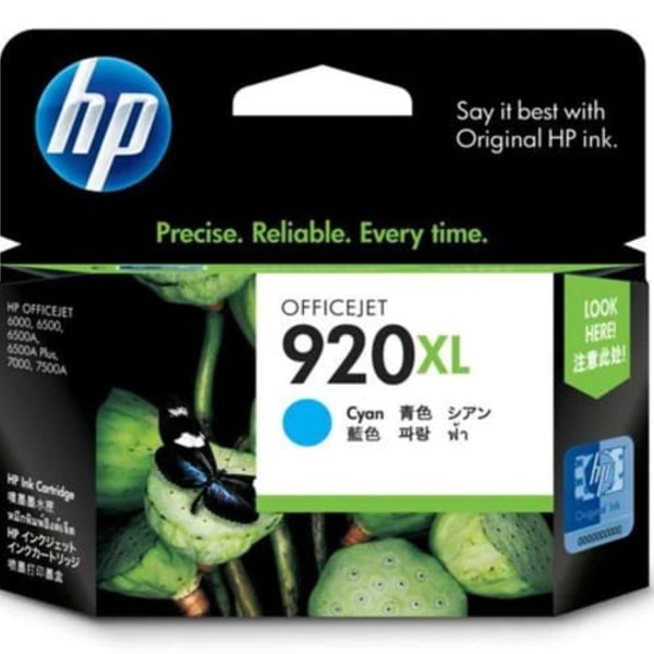 Cartucho De Tinta Hp 920xl Cd972a ciano | Officejet 6000 6500